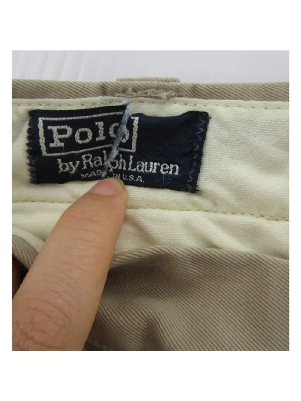 VGT Polo Ralph Lauren Pants 36 Khaki Chino Field Button Fly 36X36 USA